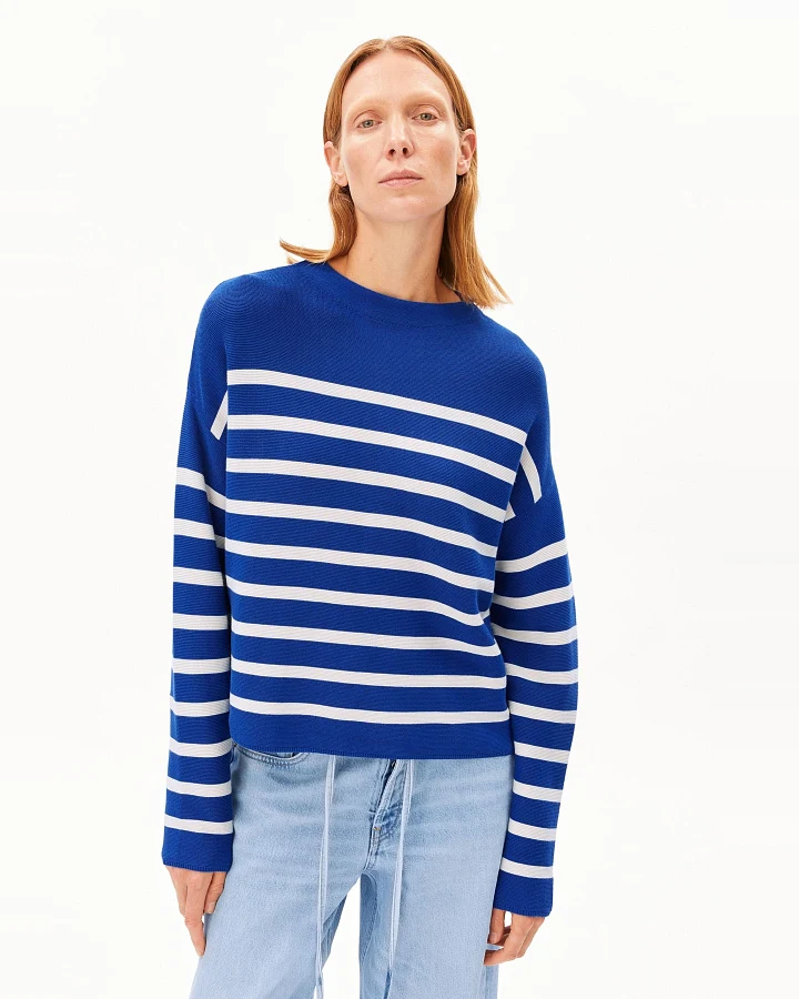 Pullover Merinaa Stripes Blau