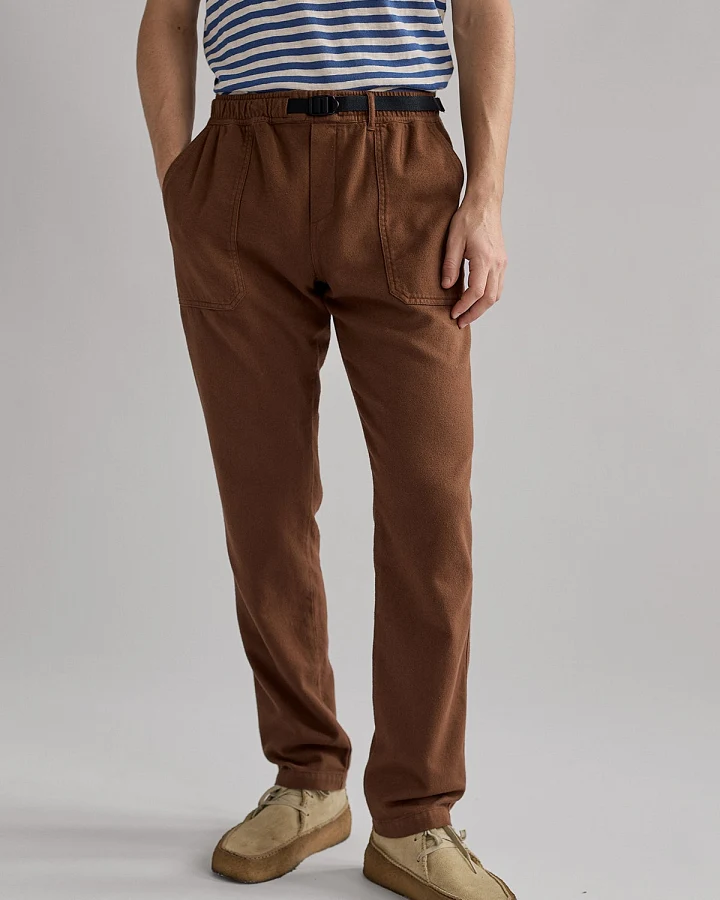 TWOTHIRDS Herren vegan Hose Downhill Braun Sand