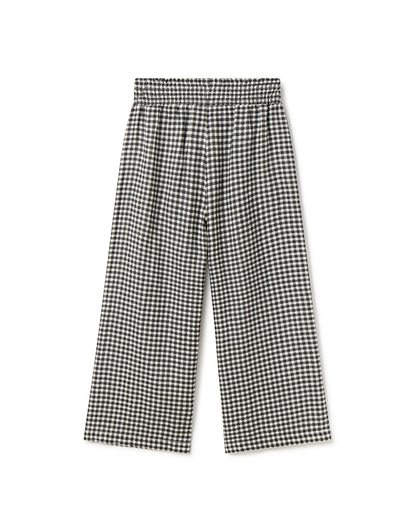 TWOTHIRDS Damen vegan Hose Marianne Vichy Schwarz Und Weiß – Ansicht 2