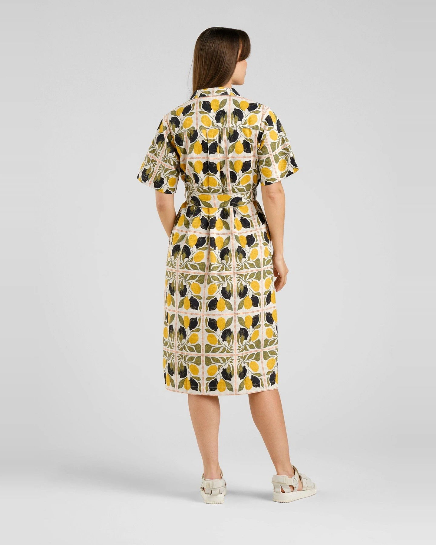 Kleid Orrefors Lemon Tiles Gelb – Ansicht 2