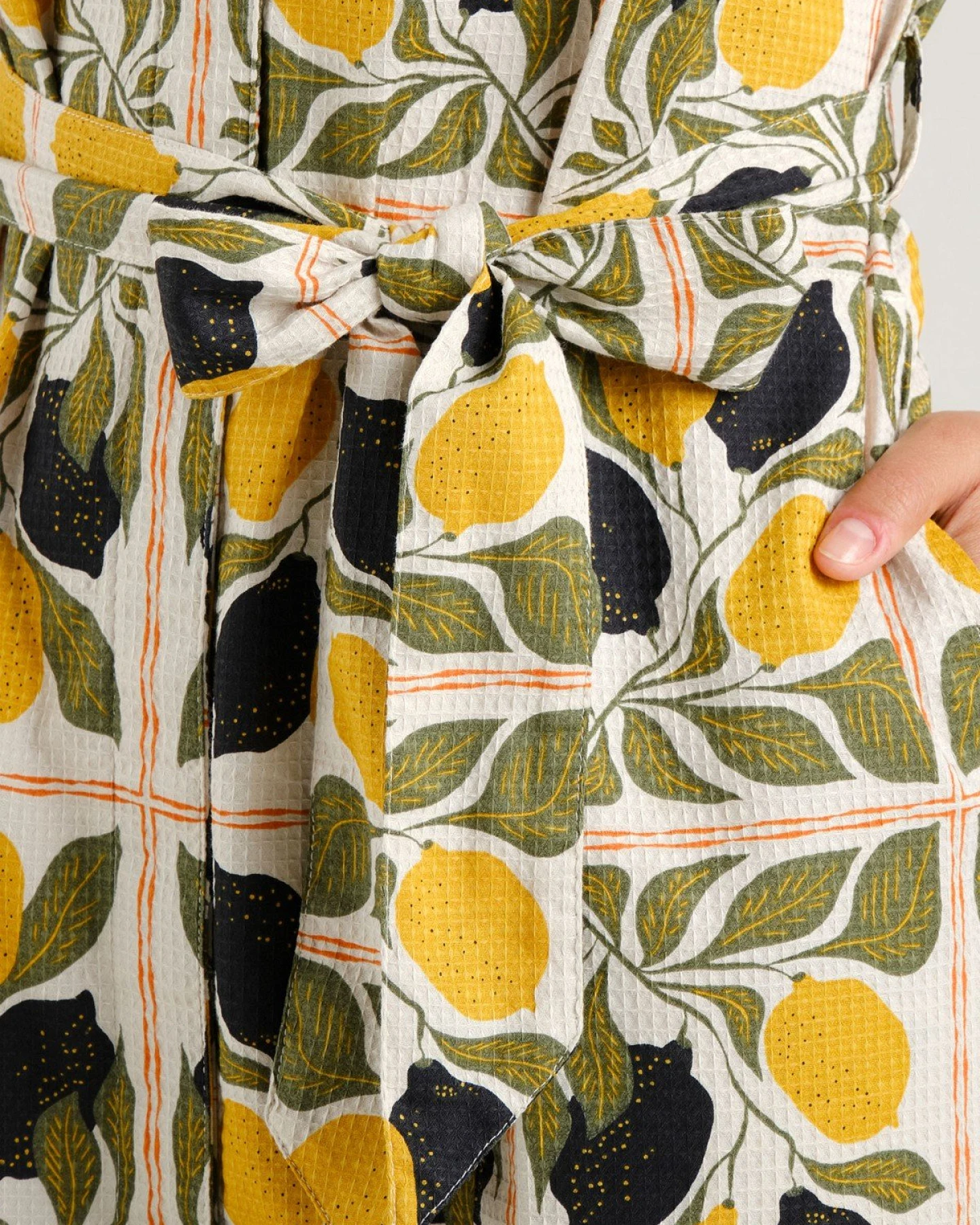 Kleid Orrefors Lemon Tiles Gelb – Ansicht 4