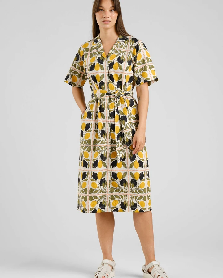 Kleid Orrefors Lemon Tiles Gelb