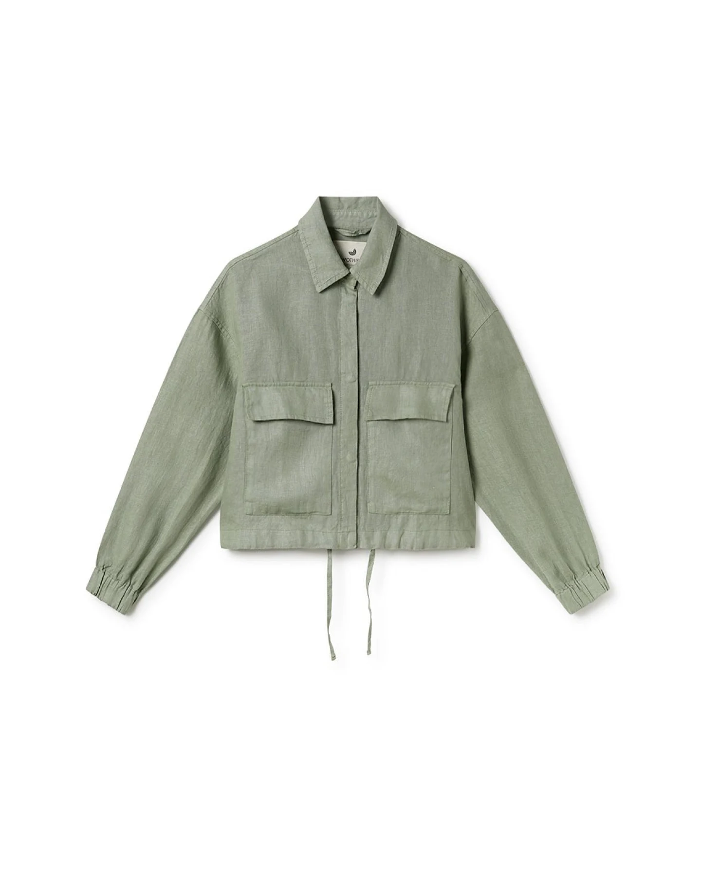 TWOTHIRDS Damen vegan Jacke Hiengabat Wüste Salbei Grün – Ansicht 2