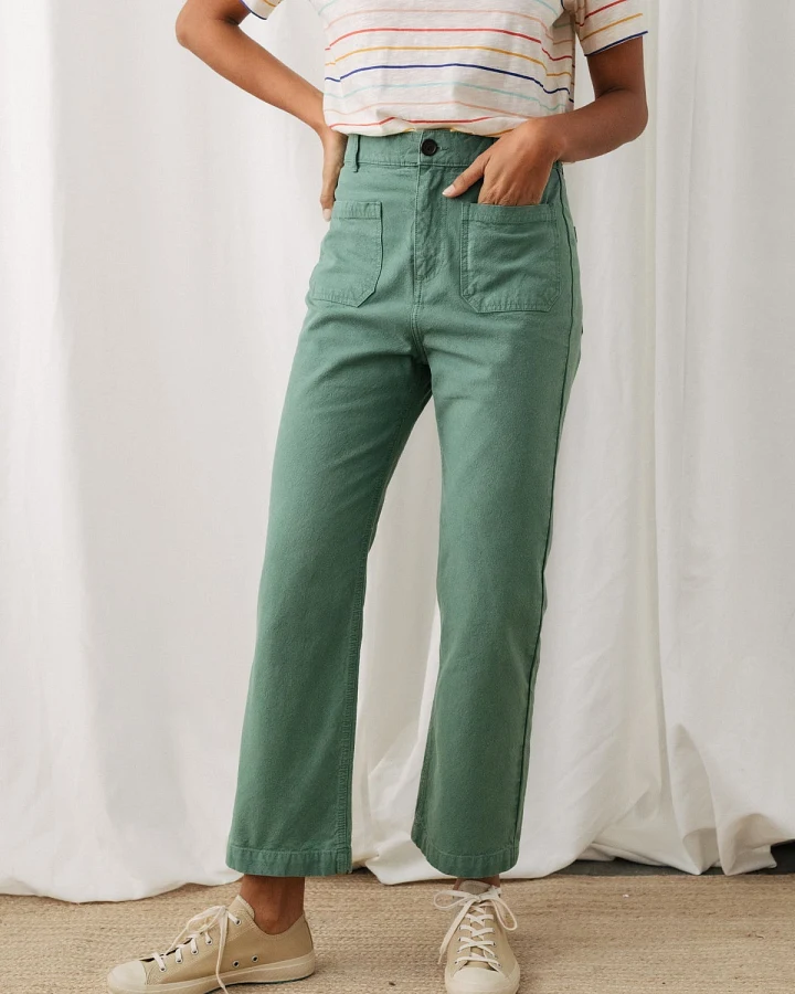 TWOTHIRDS Damen vegan Hose Yunosti Salbei Grün