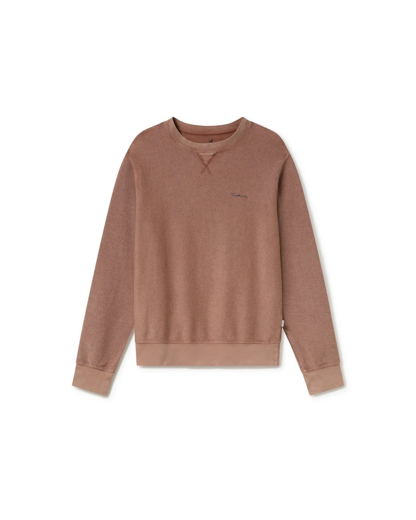 TWOTHIRDS Herren vegan Sweatshirt Fatu Hiva Kokosnussschale Hellbraun – Ansicht 2