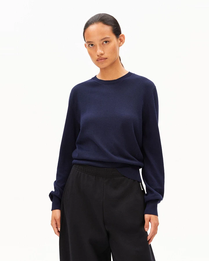 Strickpullover Fine Knit Blau