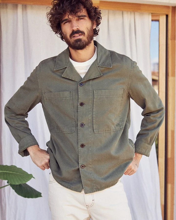 TWOTHIRDS Herren vegan Jacke Tinian Khaki