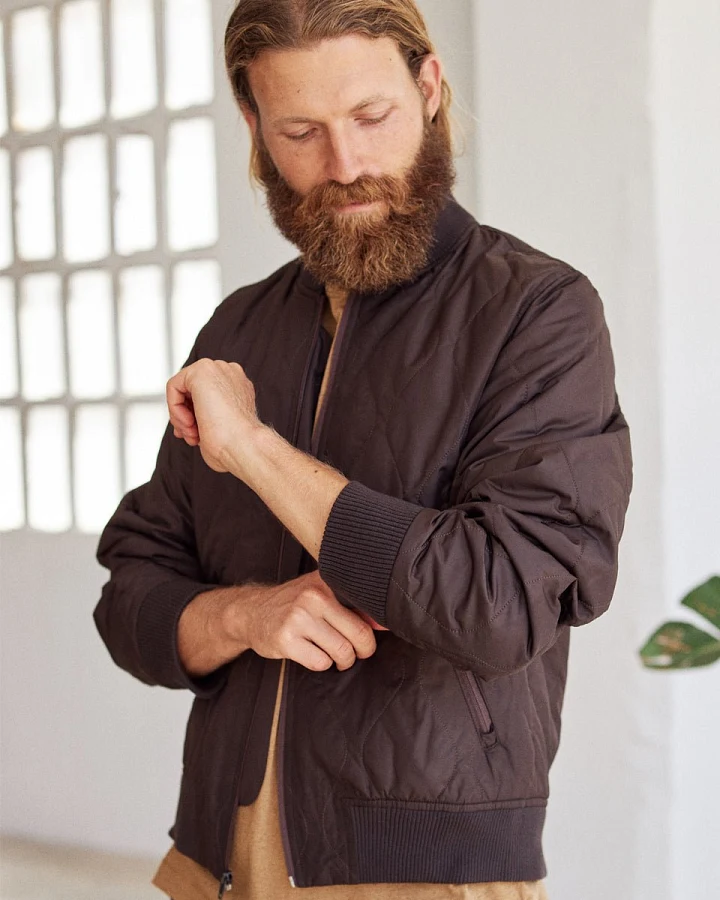 TWOTHIRDS Herren vegan Jacke Kupreanof Schokoladenbraun
