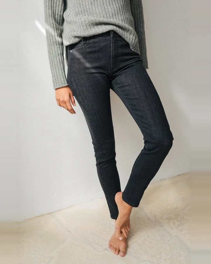 TWOTHIRDS Damen vegan Jeans Tidore Schwarz