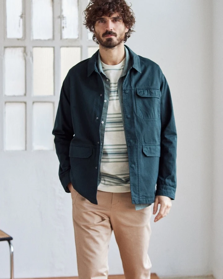 TWOTHIRDS Herren vegan Jacke Kyun Deep Lake Grün