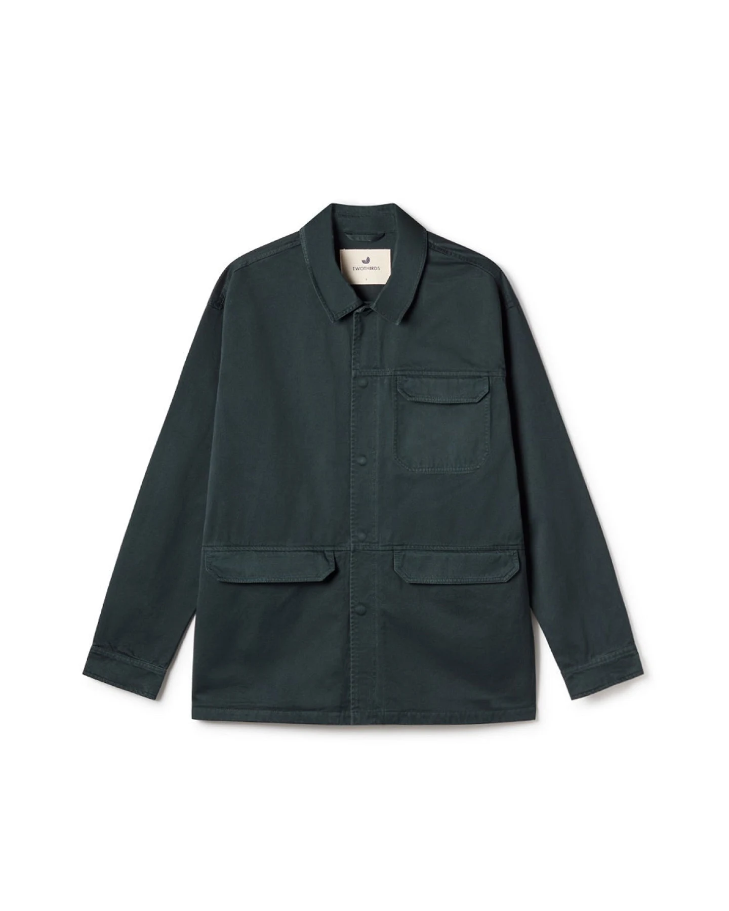 TWOTHIRDS Herren vegan Jacke Kyun Deep Lake Grün – Ansicht 2