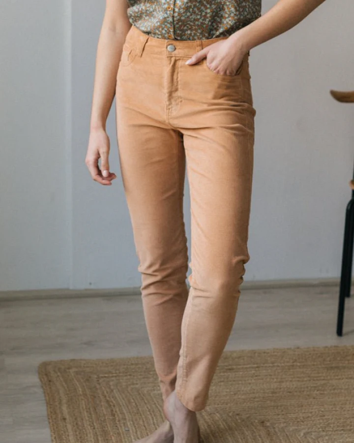 TWOTHIRDS Damen vegan Hose Marieta Dusty Orange