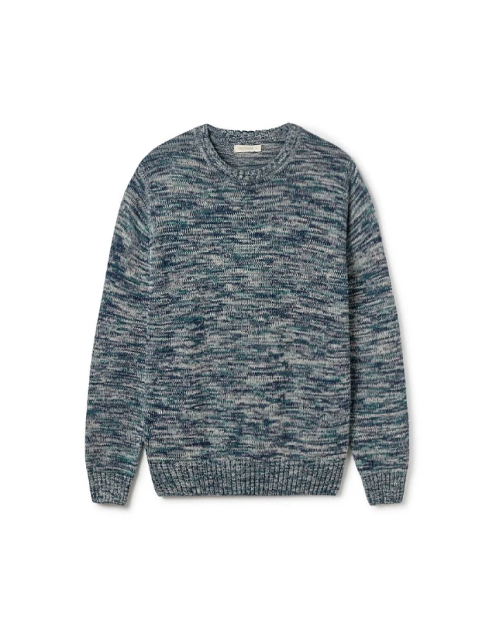TWOTHIRDS Herren vegan Pullover Beliche Blau Melange