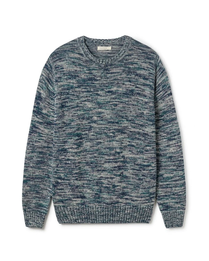TWOTHIRDS Herren vegan Pullover Beliche Blau Melange