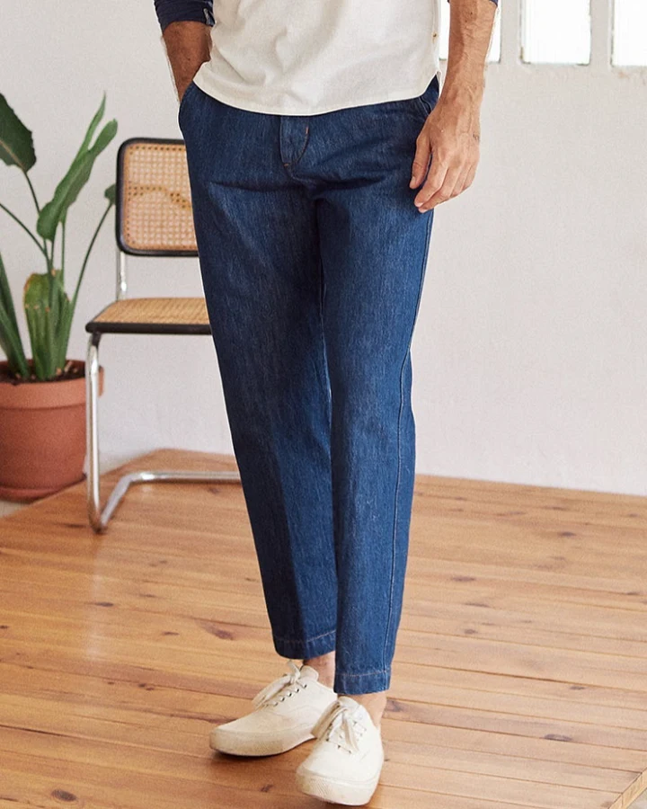 TWOTHIRDS Herren vegan Jeans Totoya Mittelblau