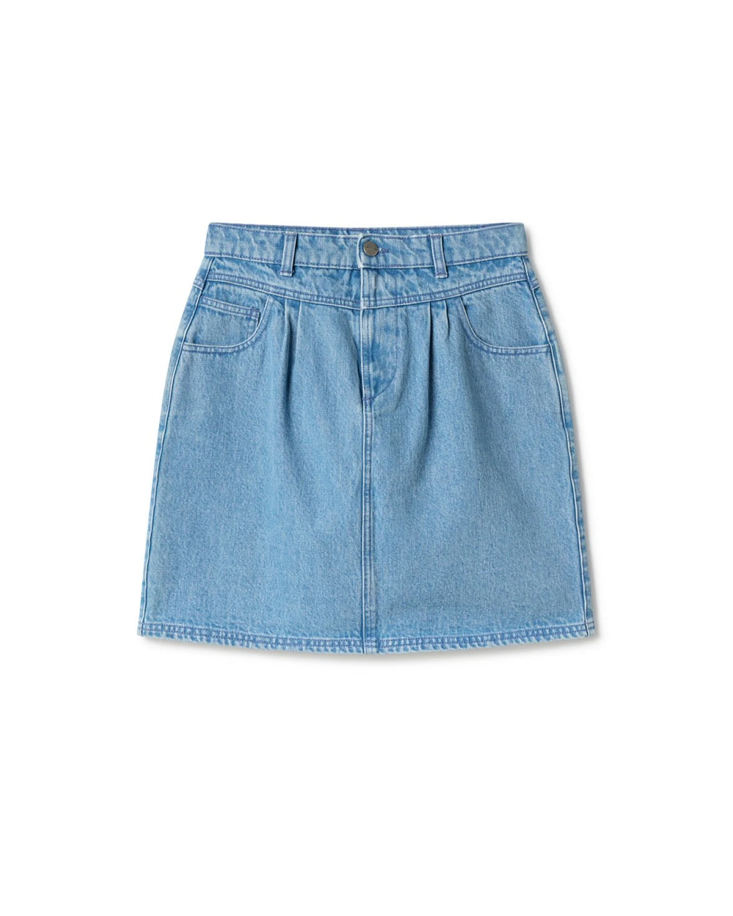TWOTHIRDS Damen vegan Rock Kuratake Hellblau – Ansicht 2