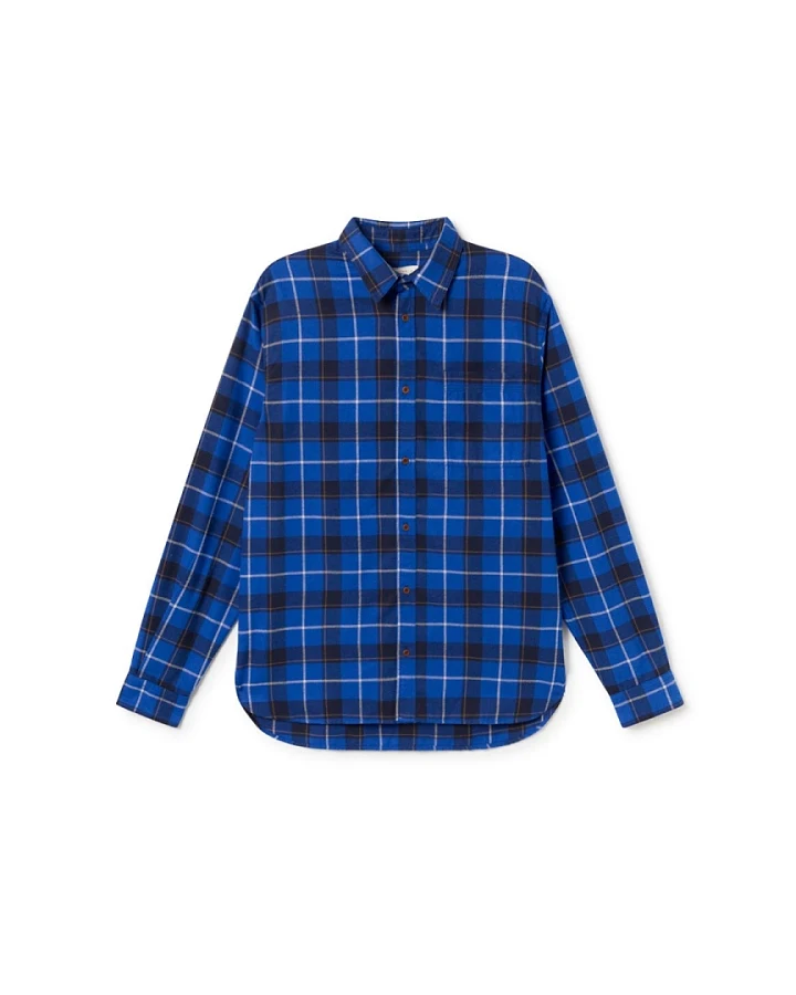 TWOTHIRDS Herren vegan Hemd Kirkby Blau