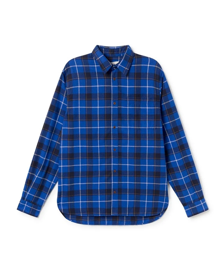 TWOTHIRDS Herren vegan Hemd Kirkby Blau