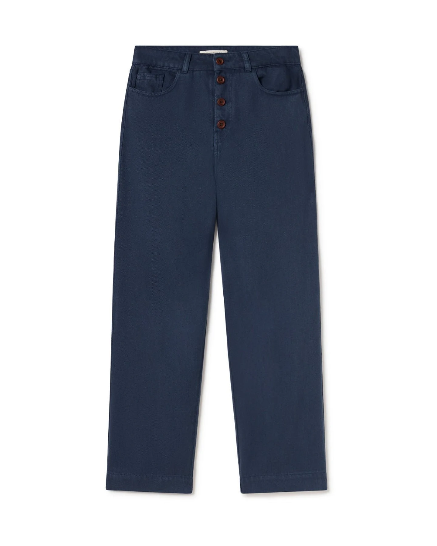 TWOTHIRDS Damen vegan Hose Hisaka Washed Navy – Ansicht 2