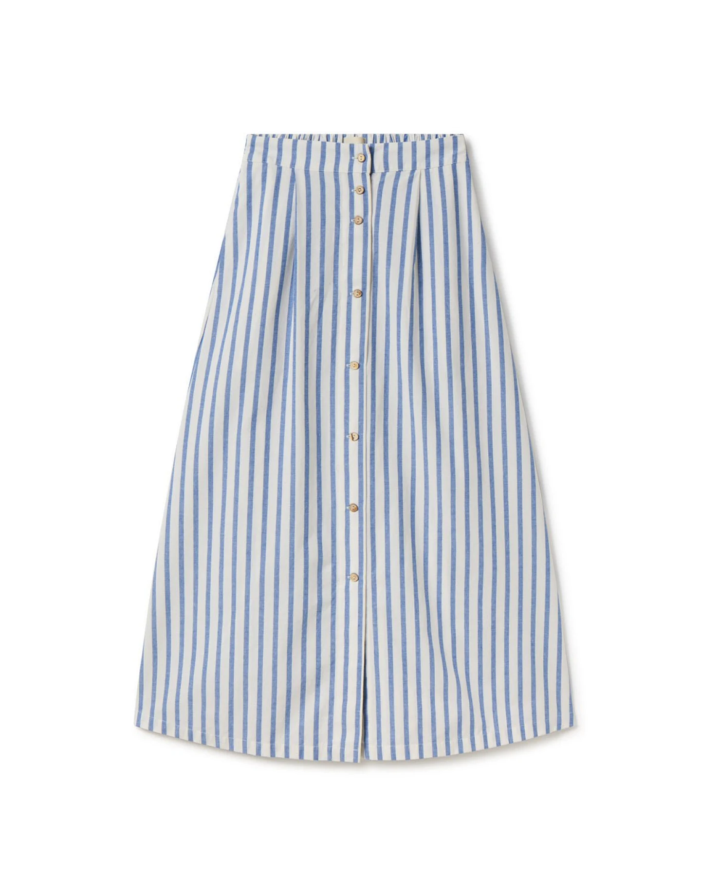TWOTHIRDS Damen vegan Rock Reyneke Sailor Stripes Blau – Ansicht 2