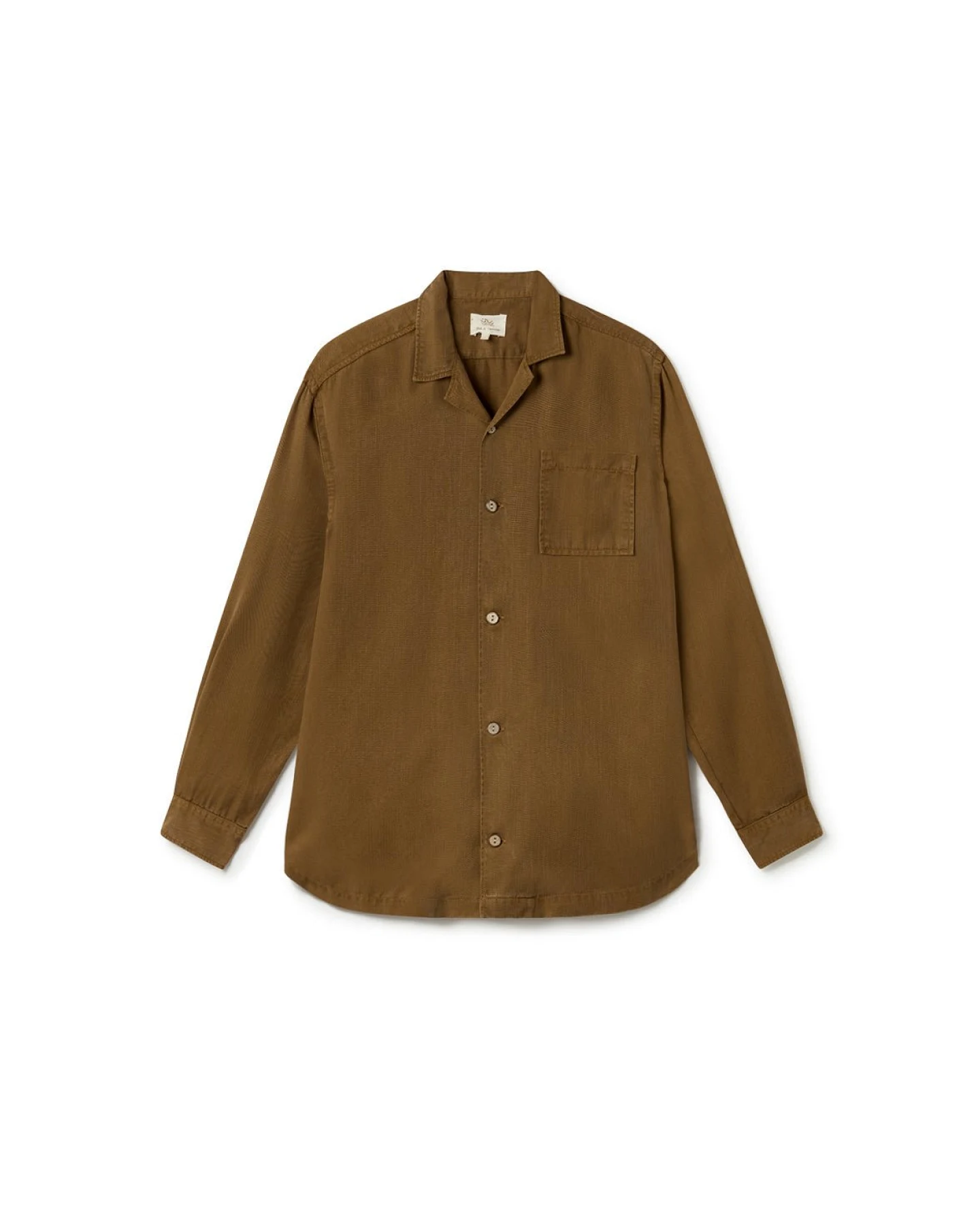 TWOTHIRDS Herren vegan Hemd Nuku Hiva Bronze Braun – Ansicht 2