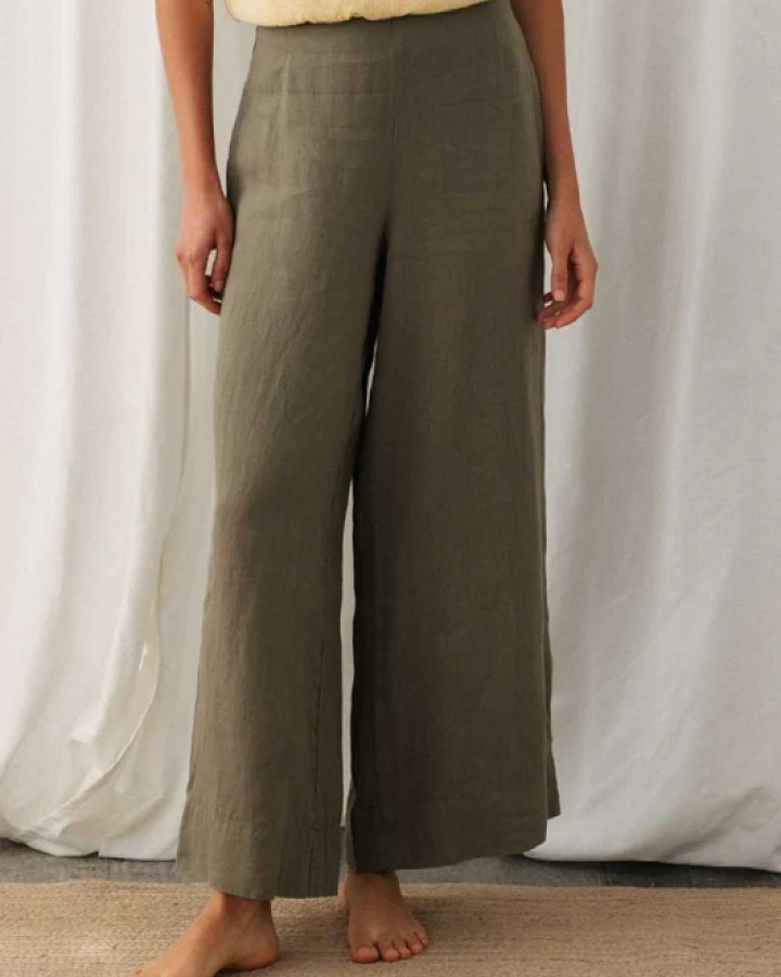 TWOTHIRDS Damen vegan Hose Varmdo Light Khaki