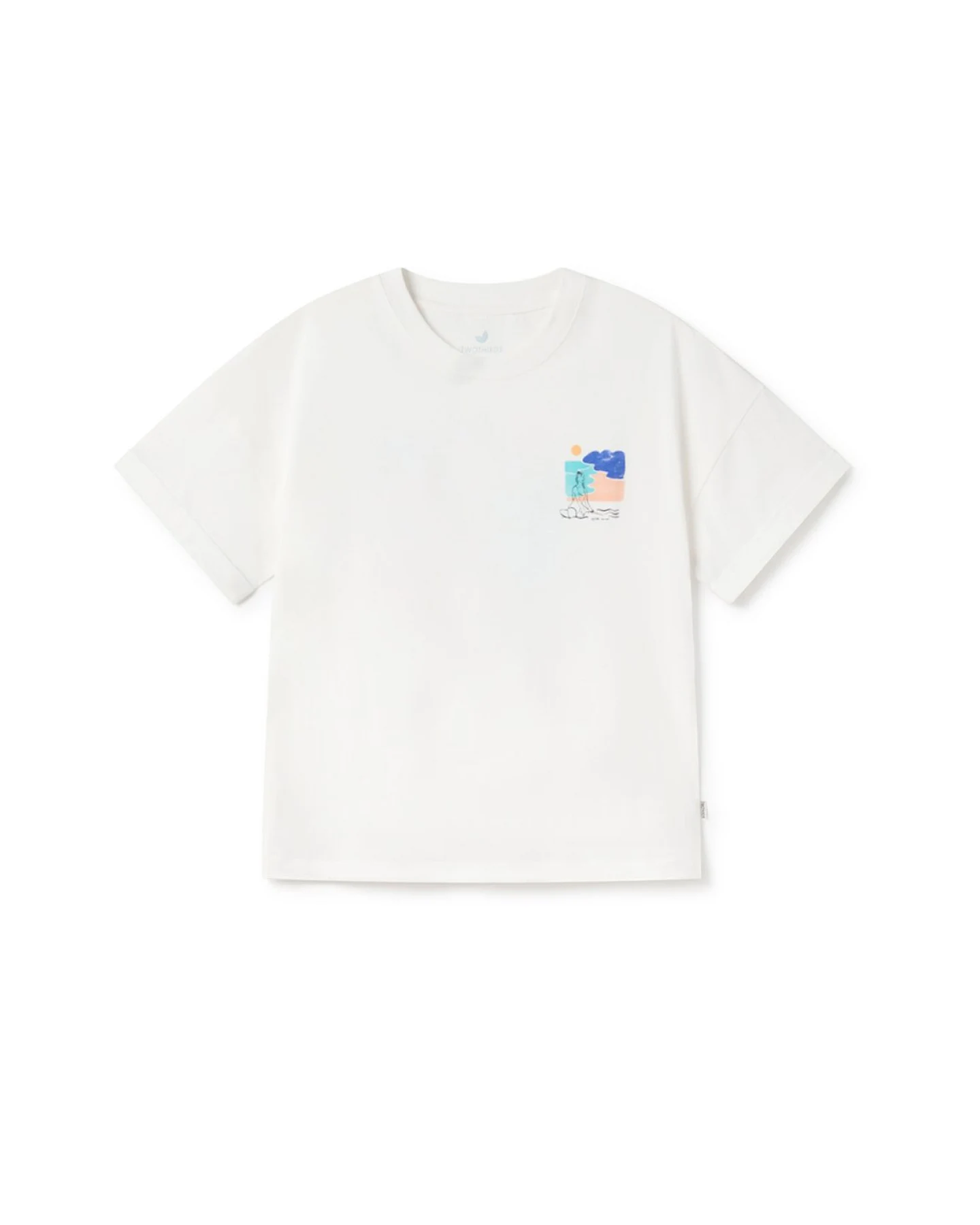TWOTHIRDS Damen vegan T-Shirt Uwins Surf Off White – Ansicht 2