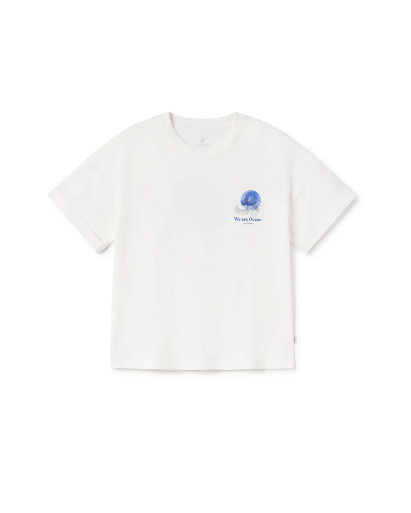 TWOTHIRDS Damen vegan T-Shirt Uwins Wave Off White – Ansicht 2