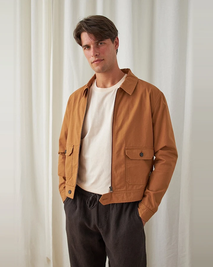 TWOTHIRDS Herren vegan Jacke Ansley Camel