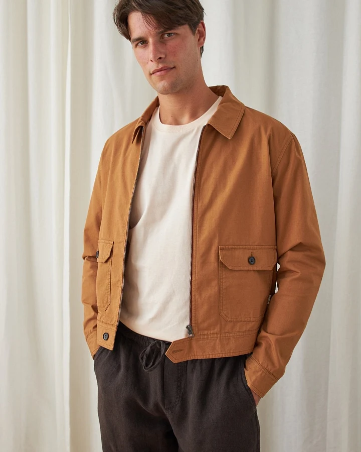 TWOTHIRDS Herren vegan Jacke Ansley Camel