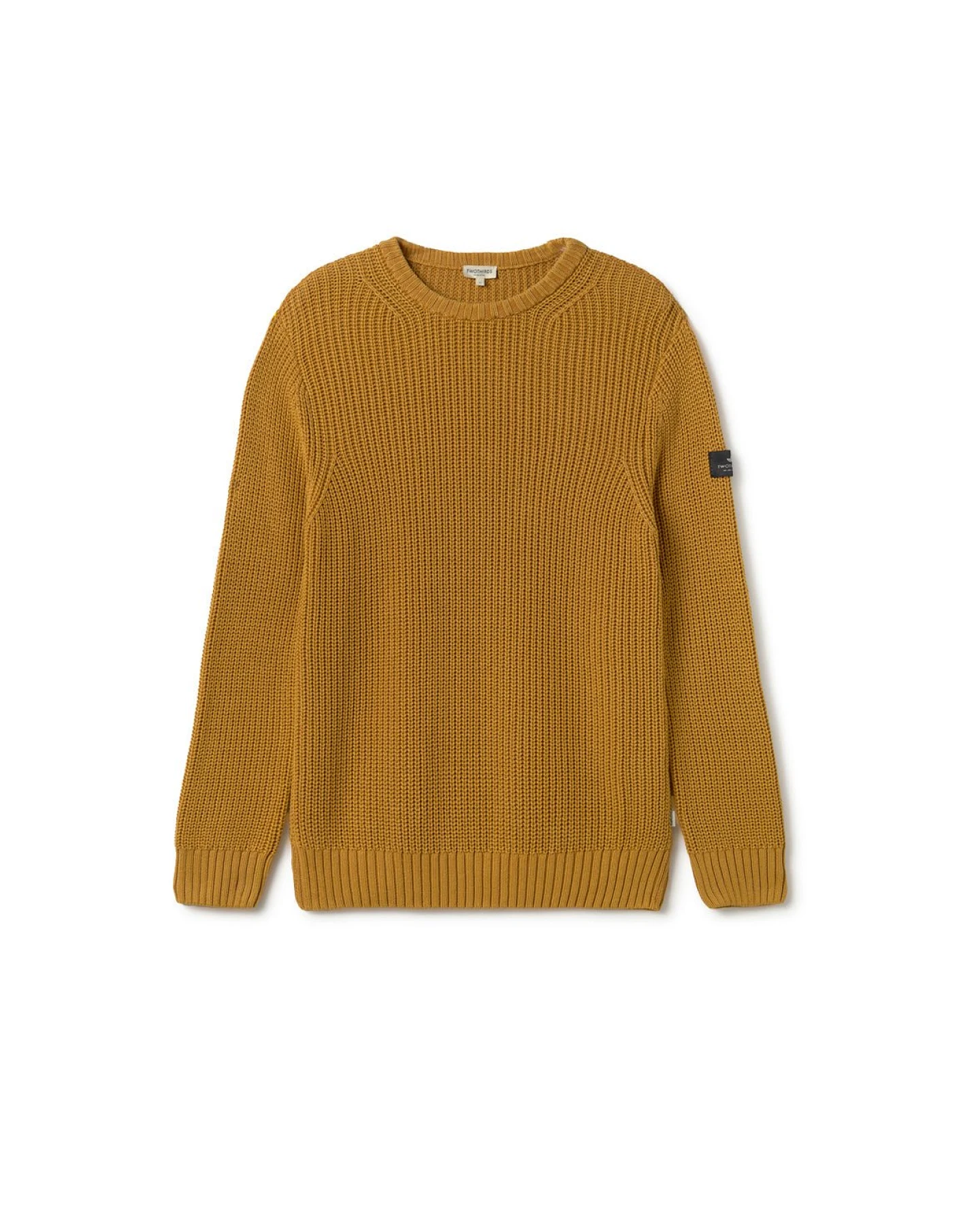 TWOTHIRDS Herren vegan Pullover Moyenne Senf – Ansicht 2