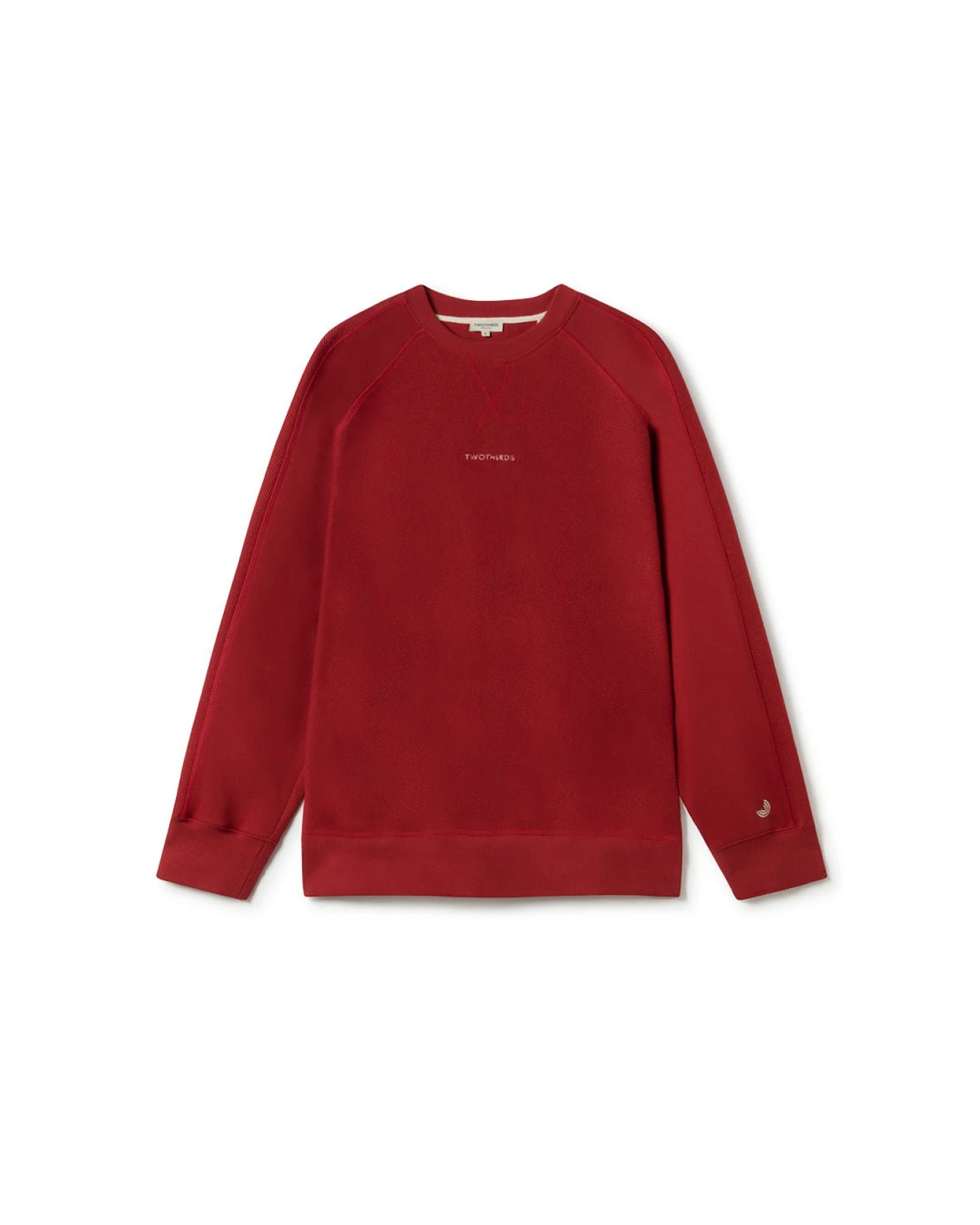 TWOTHIRDS Herren vegan Sweatshirt Videy Rot Dhalila – Ansicht 2