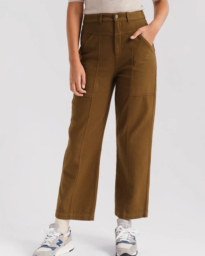 TWOTHIRDS Damen vegan Hose Luhme Dusty Ochre