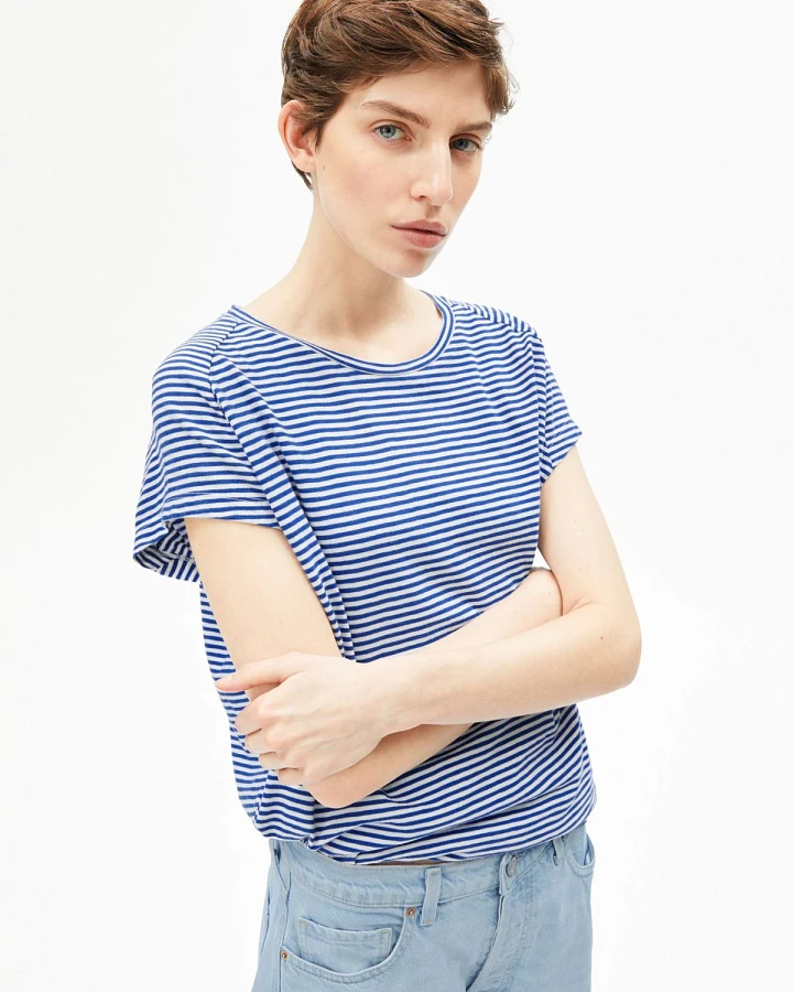 T-Shirt Slub Jersey Stripe