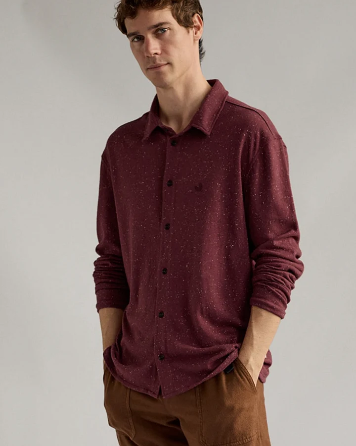 TWOTHIRDS Herren vegan Shirt Bleiksoya Zifandel Wein