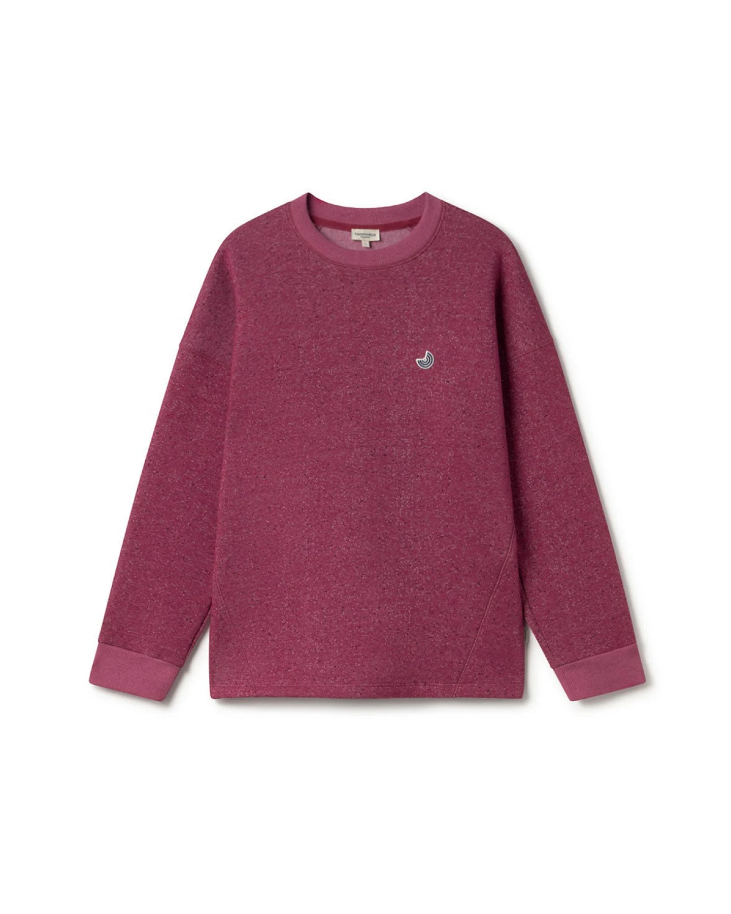 TWOTHIRDS Herren vegan Sweatshirt Dundrum Beaujolais Wein – Ansicht 2