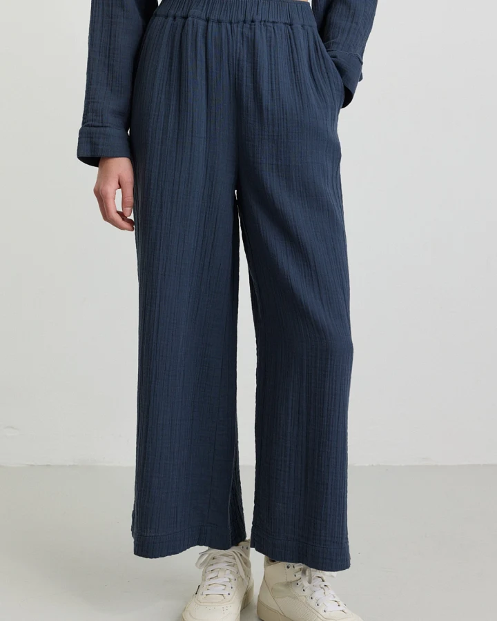 Recolution Damen vegan Culotte Hose Limba Navy