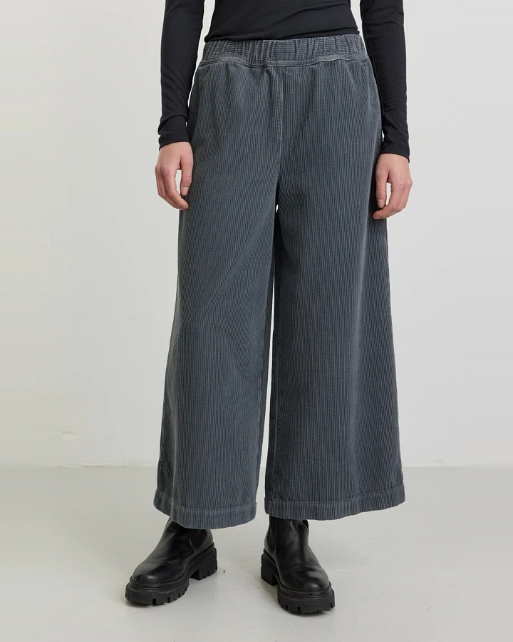 Recolution Damen vegan Culottes Kord Protea Denim Blau