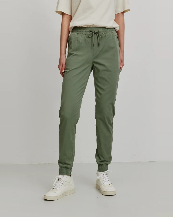 Recolution Damen vegan Jogginghose Chinos Calathea Khaki