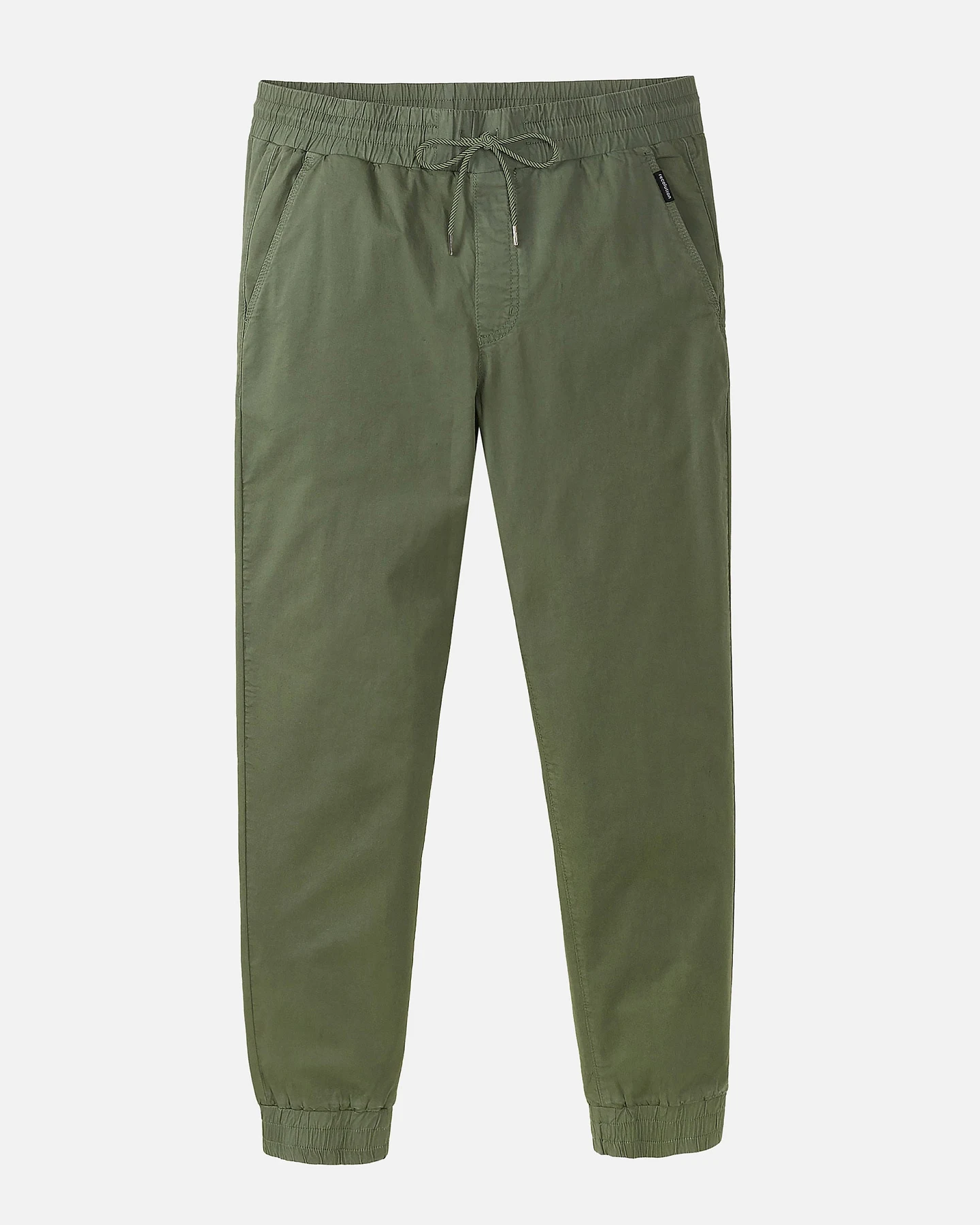 Recolution Herren vegan Jogginghose Chino Musa Khaki – Ansicht 2