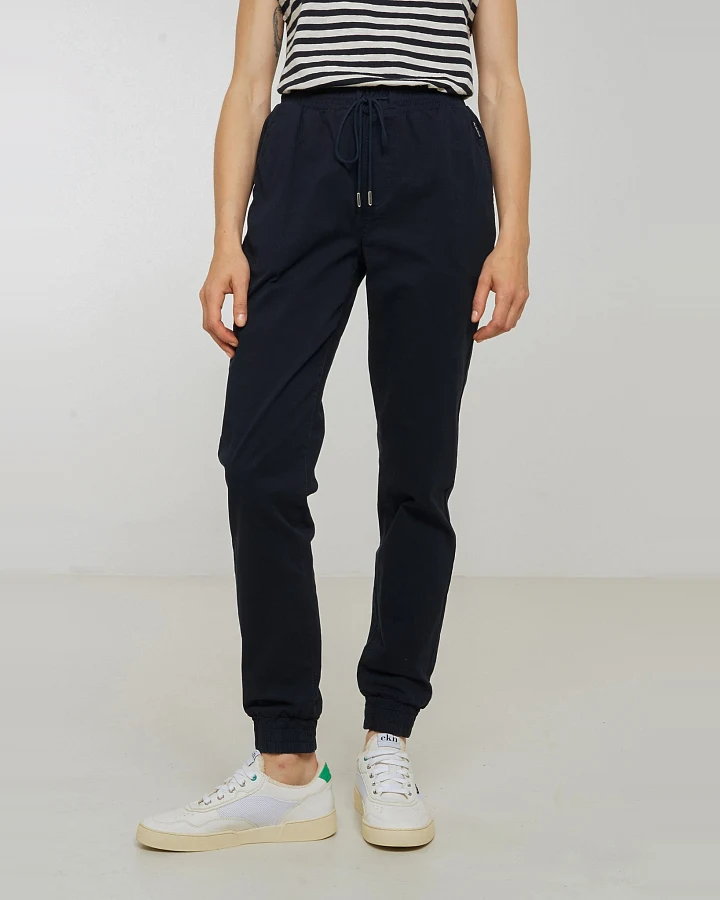 Recolution Damen vegan Jogginghose Chino Calathea Dark Navy