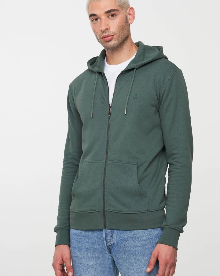 Recolution Herren vegan Hoodie Mit Reißverschluss Birke Eukalyptus