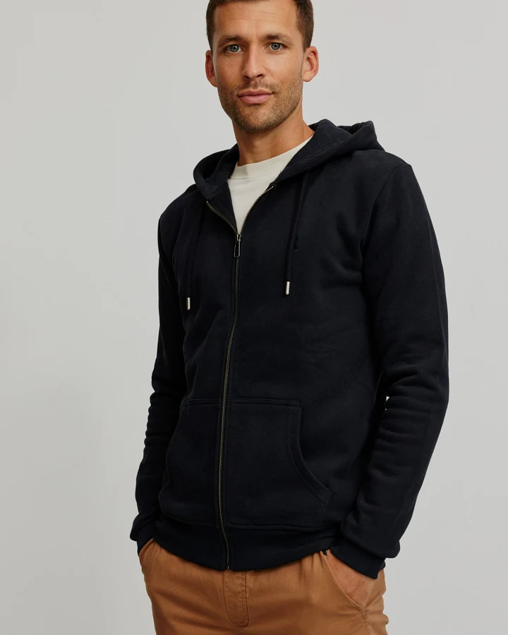 Recolution Herren vegan Hoodie Birke Schwarz
