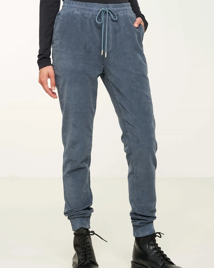 Recolution Damen vegan Jogginghose Chino Chaiturus Dunkles Arktisblau