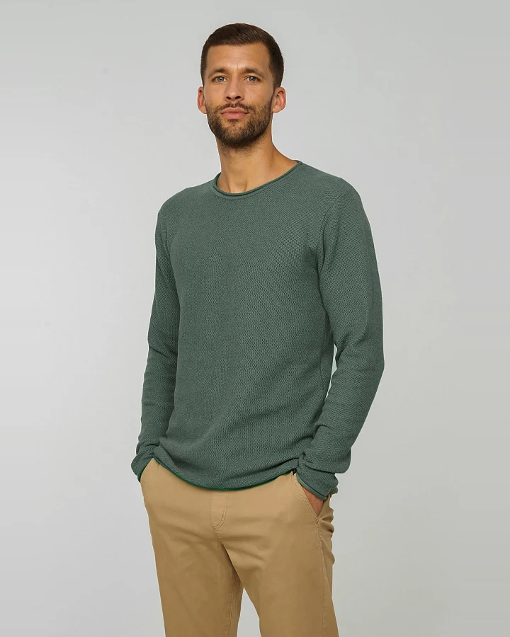 Recolution Herren vegan Pullover Eukalyptus Grün