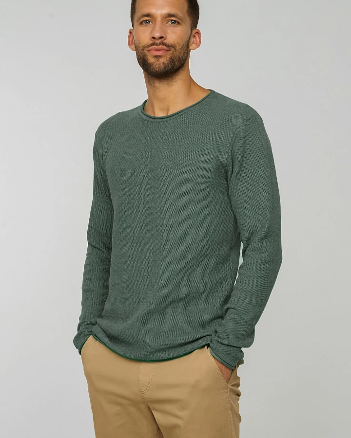 Recolution Herren vegan Pullover Eukalyptus Grün