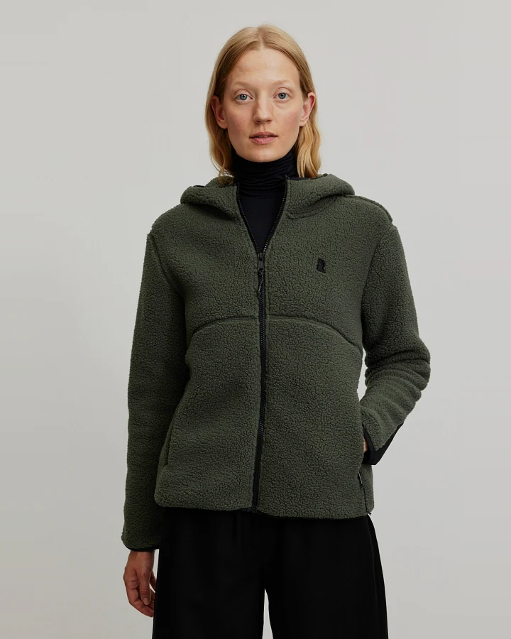 Recolution Damen vegan Jacke Alcea Dark Khaki