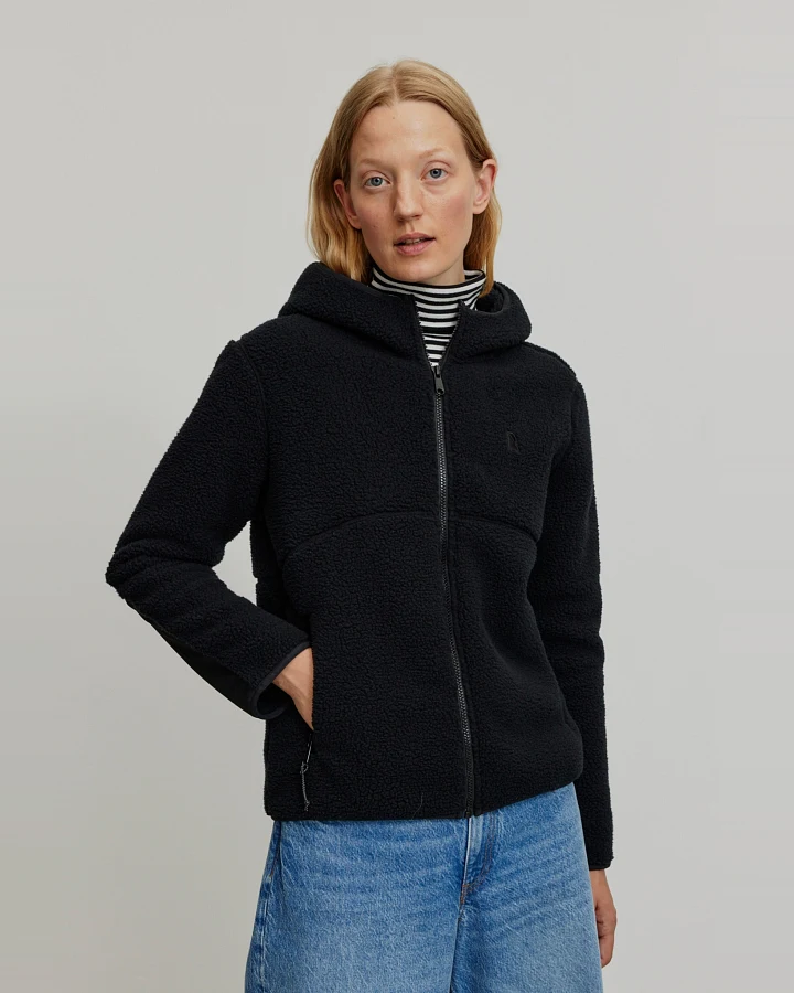 Recolution Damen vegan Jacke Alcea Schwarz