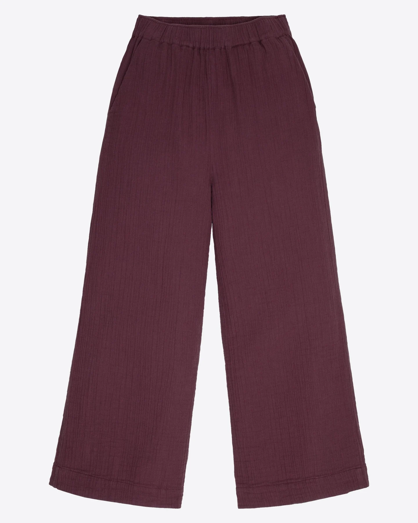 Recolution Damen vegan Culotte Hose Limba Dunkelviolett – Ansicht 2