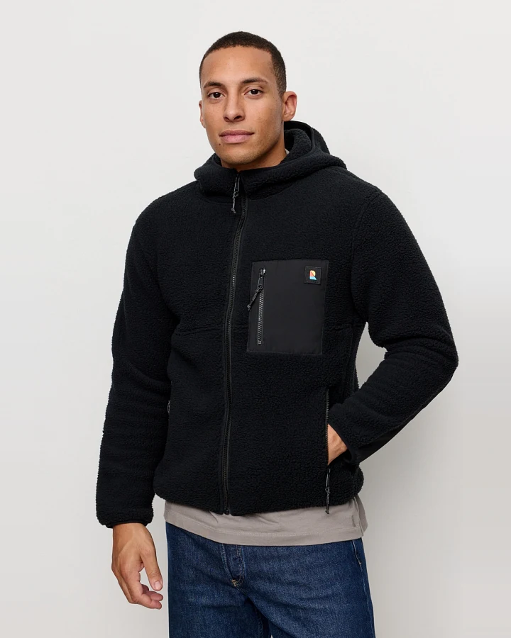 Recolution Herren vegan Jacke Sedum Schwarz
